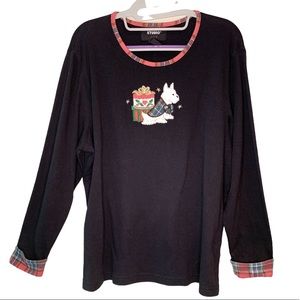 Designers Original Studio Long sleeved Christmas top. XL